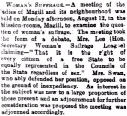 Woman S Suffrage South Australian Register Adelaide Sa