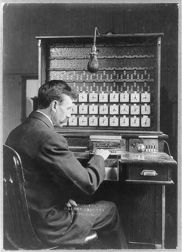 Following the 1880 Census Bureau, from their system of hand counting ...