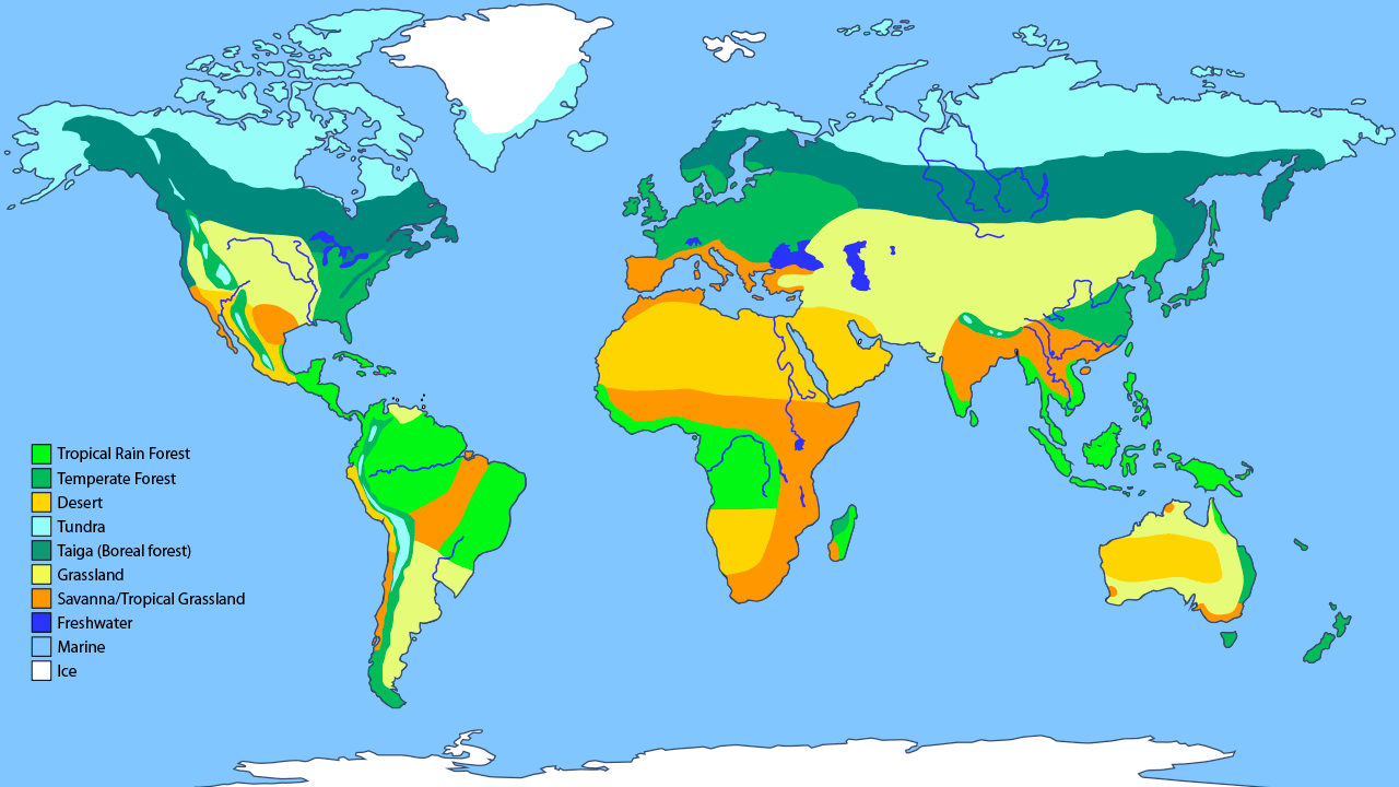 Природные зоны кубы. Карта биомов земли. Карта основных биомов суши. Карта наземных биомов.