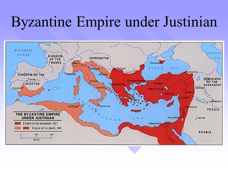 So the Byzantine empire was like a mini version of the Roman empire.