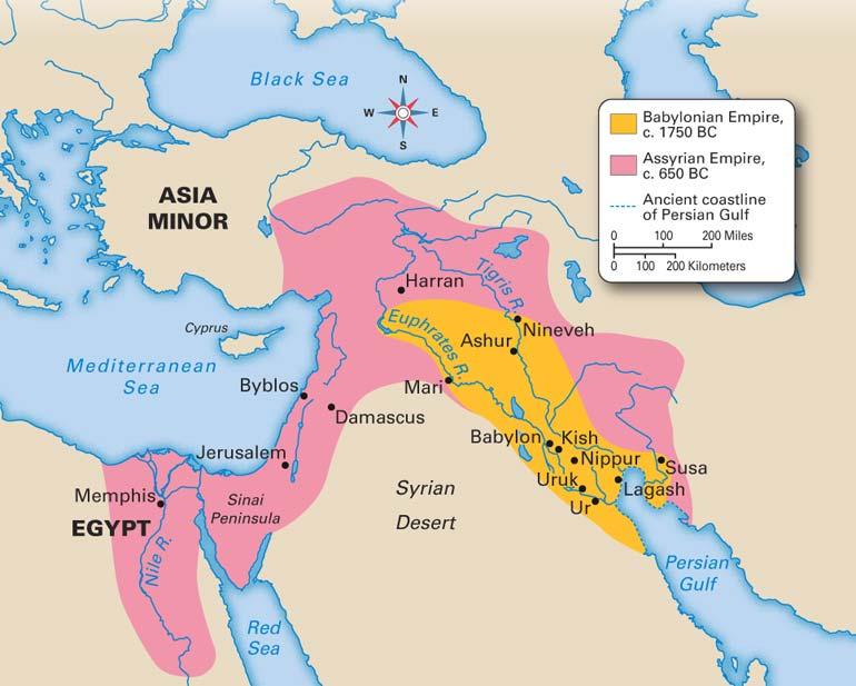 Babylonian Empire Map Hammurabi