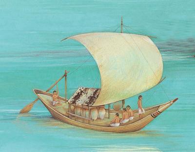 sumerian sailboat drawing