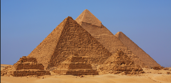 The Great pyramid of Giza was built about 4,500 years ago.