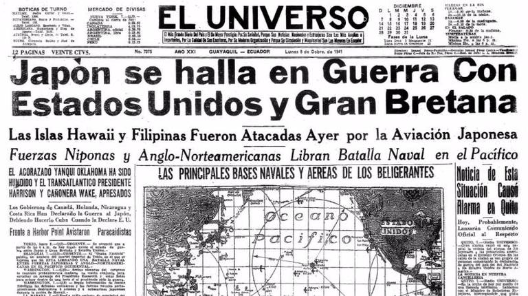 8 de diciembre de 1941 Estados Unidos le declara la... | Sutori