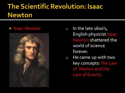 Isaac Newton and the Scientific Revolution