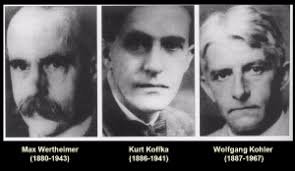 The three founders of Gestalt Psychology.