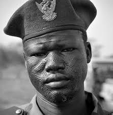 nuer sudan tribe walk water long african culture salva sudanese africa tribal scars body tribes south soldier ethnic scarification uncle