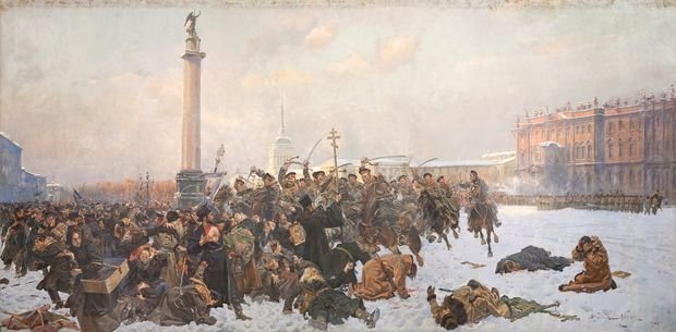 Bloody Sunday in Petersburg on January 9, 1905 by Wojciech Horacy ...