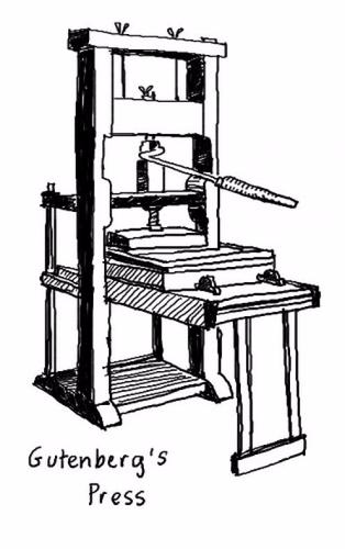 1455- Gutenberg Printing Press