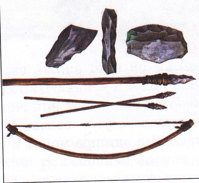 Последовательность использования предками человека орудий. Лук и стрелы эпохи мезолита. Оружие мезолита. Мезолит орудия труда. Орудия труда в период мезолита.