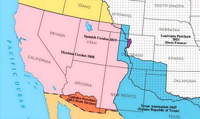 All or parts of six states came from the Mexican Cession.