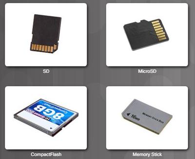 Types of media cards