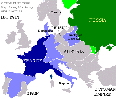 Territorial map of Western Europe