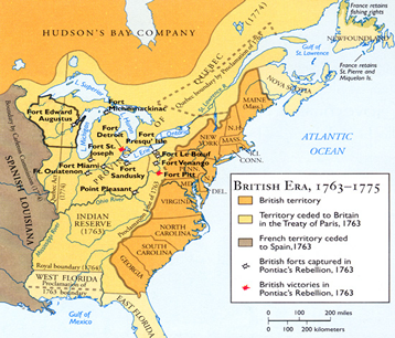 Territorial expansion after French and Indian war