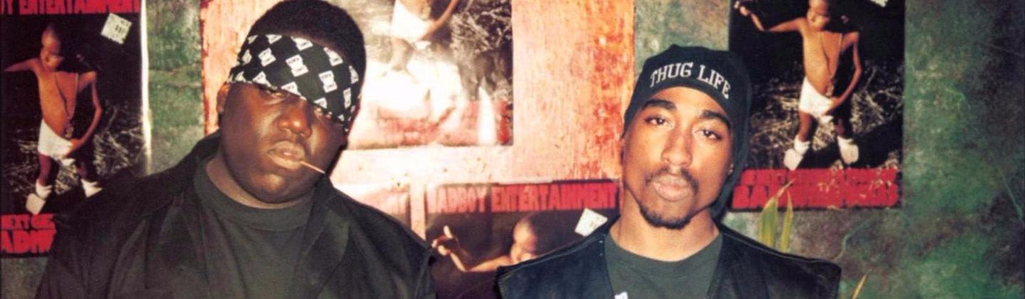 Biggie Smalls (Left) Tupac (Right)