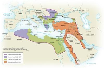 territorial losses of the ottoman empire 1800 1923