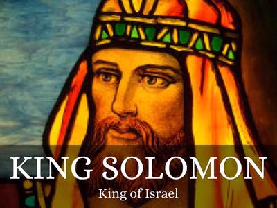 King Solomon the third king of ancient Israel.