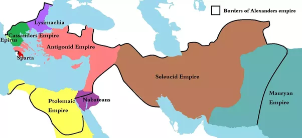 Alexander's empire divided.