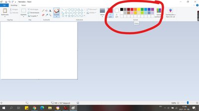 Paint Program Rajzok A képen jelölt helyen válasszátok ki, hogy milyen színnel akartok rajzolni!