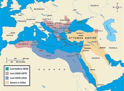 1914 - 1918 Fall of the Ottoman Empire