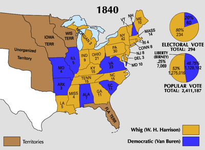 Election of 1840: William Harrison wins election