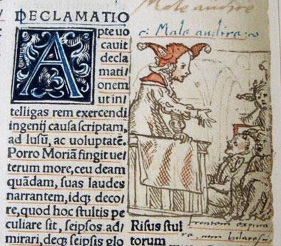 erasmus folly praise desiderius holbein hans reformation history madness marginal 1515 edition drawing renaissance 1509