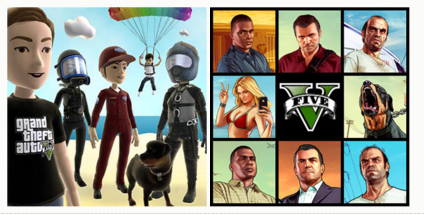 31.07.13 - GTA V avatars on sale for PSN and Xbox Marketplace ($0.49)