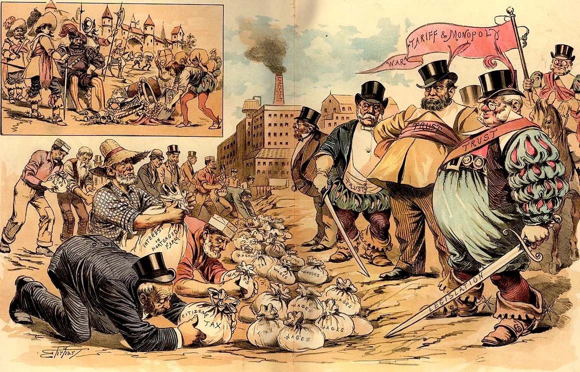 Деньги холопам. Капиталисты США 19 век. Капиталисты 19 века в Америке. Капиталист карикатура. Исторические карикатуры.