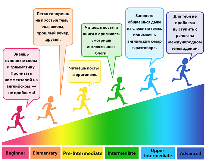 The international language assessment system consists of 7 levels: