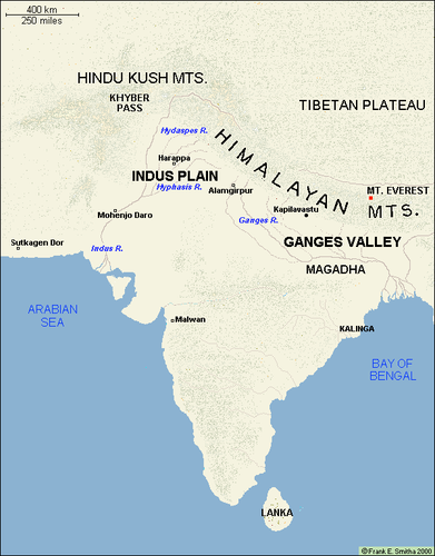 Ancient Indus Valley Map