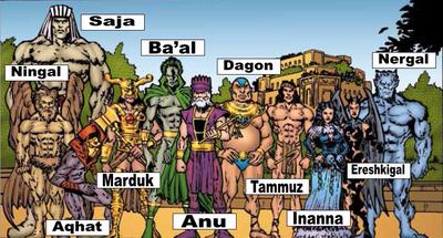 the main religion was Polytheism. One example is the god; ba´al, dagon ...