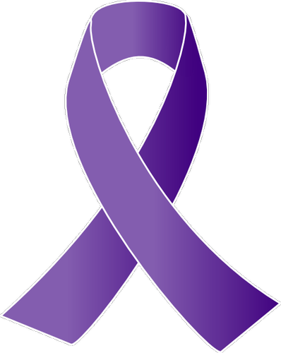 Pancreatic cancer awareness ribbon