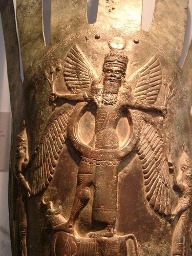 This is a picture of one of the Mesopotamian Gods named Anu