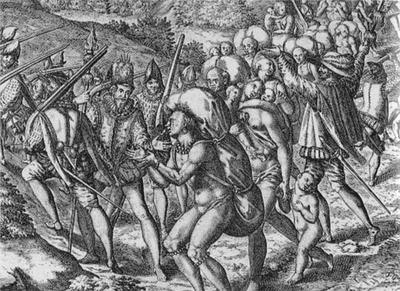 1493- Spanish settlers enslave Native people and bring indentured ...