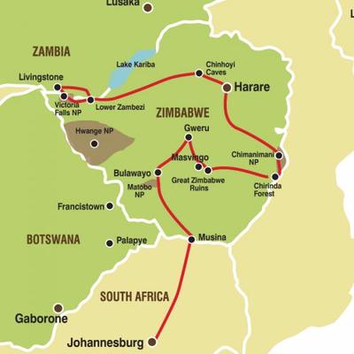 zimbabwe sea port map