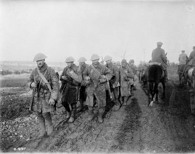 Canadian soldiers getting ready for the war