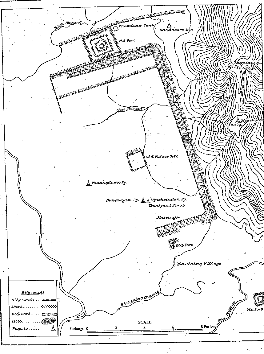 Thatmo Map City plan of Thaton