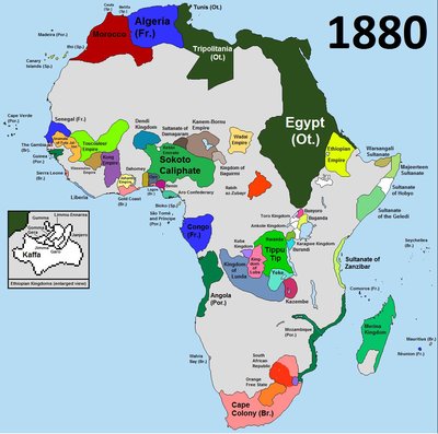 Pre-Colonial Map of Africa-Mainly the countries who colonised are ...