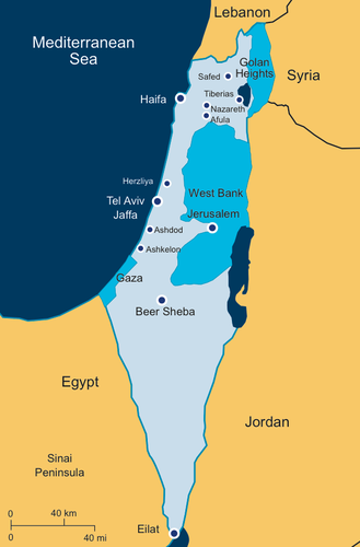 This the map of Israel today.