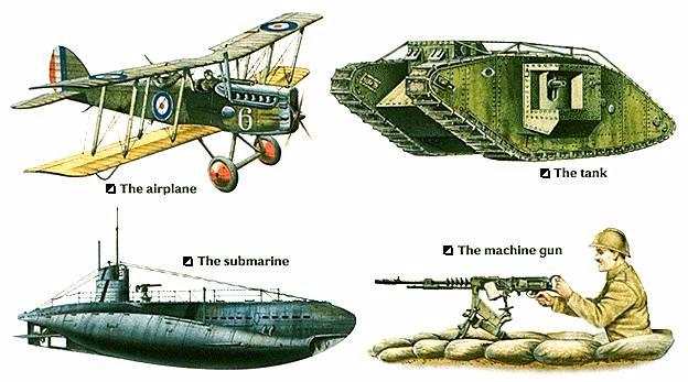 airplanes with machine guns in ww1