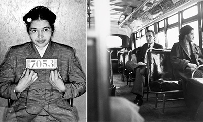 Rosa Parks & Montgomery Bus Boycott (December 1, 1955 to December 20, 1956)