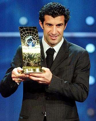 Luis Figo, Mejor jugador del año 2001 | Sutori