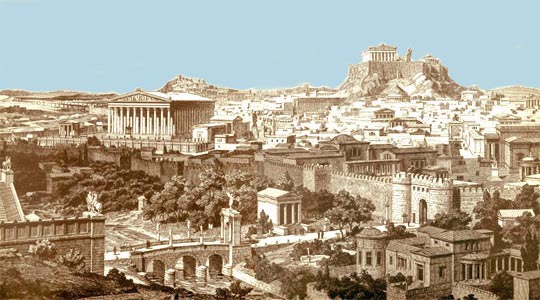 Athens had a thriving economy and community. It was a center for trade ...