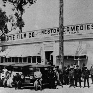 Nestor Studios, the first motion picture studio in Hollywood, in 1913 ...