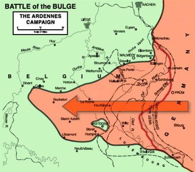 The Bulge that the Germans made in The American line