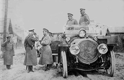 Pictured is Tsar Nicholas II when in control of the military; the is ...