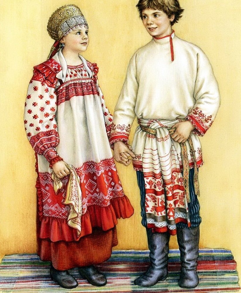 Одежда на руси картинки