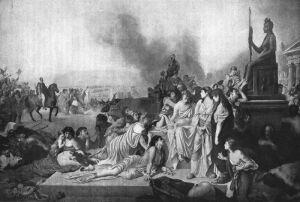 This is what Corinth looked liked after being destroyed.