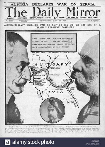 emperor franz joseph declares war on serbia