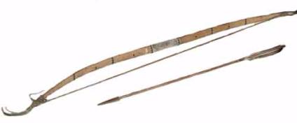 paleolithic bow and arrow